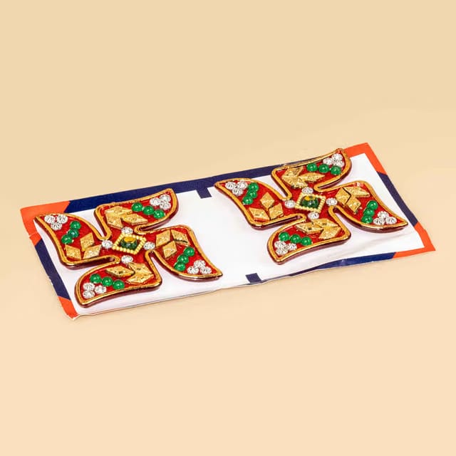 Pearls Swastik Sticker