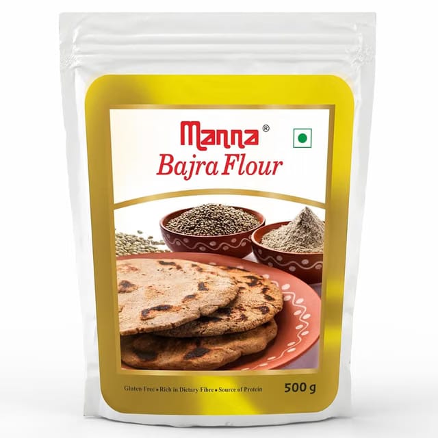 Manna Bajra Atta 1.5Kg, Pearl Millet Flour, Sajje/Kambu/Pindi/Sajjalu, Bajri