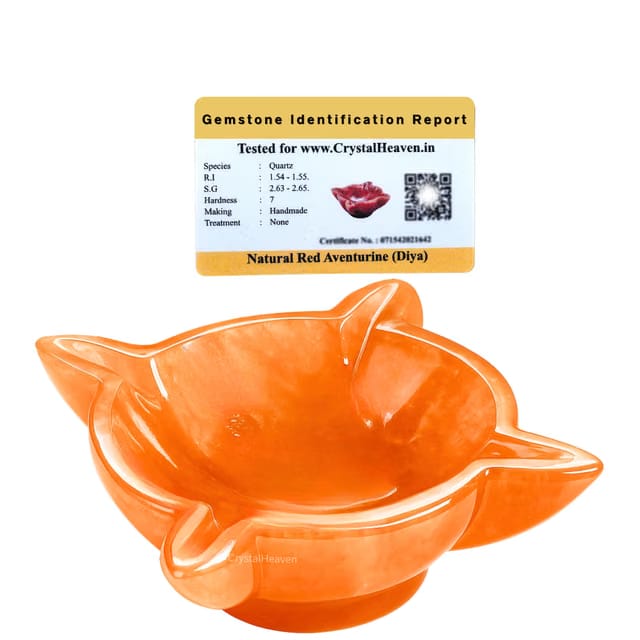 Certified Diwali Diyas for Decoration for Home, Gemstone Diya for Diwali Decorations and Navratri Decoration