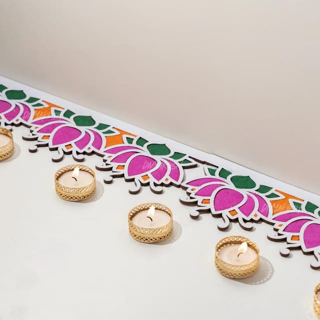 Portable MDF Rangoli Stencil