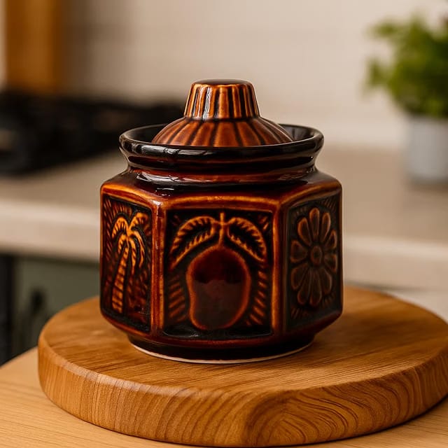 Handmade Ceramic Mini Salt Jar