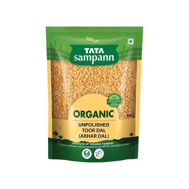 Tata Sampann Organic Arhar Dal Unpolished