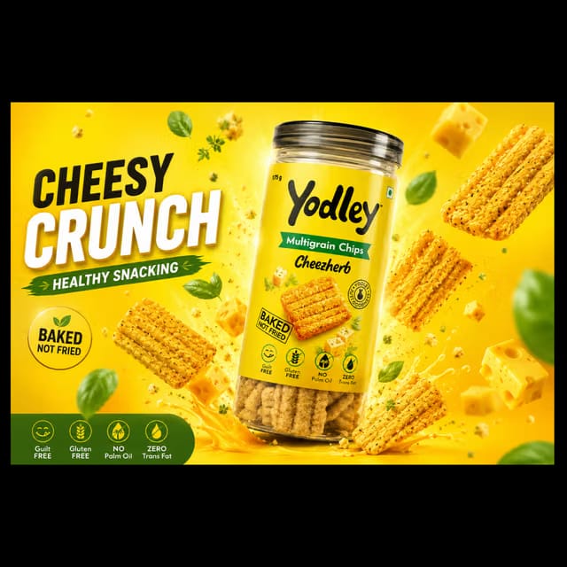 Yodley Cheezherb Baked Multigrain Chips