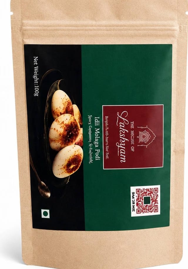 The House of Lakshyam Traditional Idli Podi Roasted Lentil & Chilli Blend
