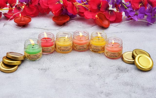 Diwali Scented Smokeless Jar Candle