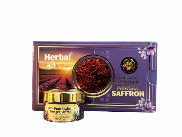 Herbal Premium Kashmiri Mongra Saffron (Kesar)
