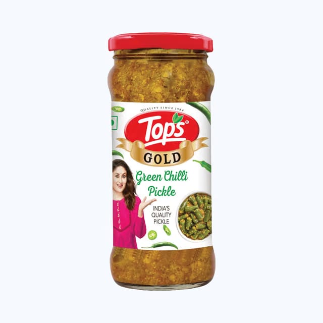 Tops Premium Pickle - Gold Green Chilli