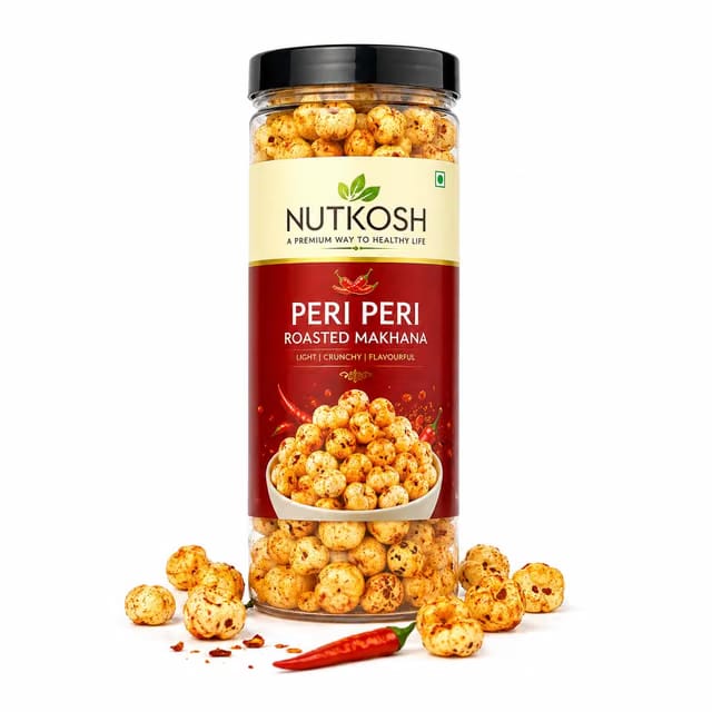 Nutkosh Peri Peri Roasted Makhana Fox Nuts Snack, 100g