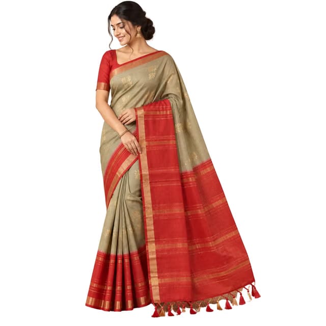 Tussar blend saree for women
