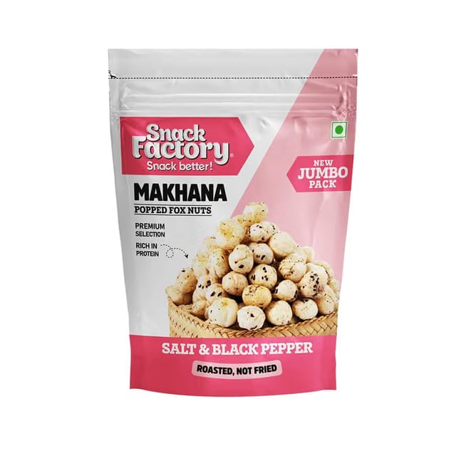 Snack Factory Makhana (Salt & Black pepper, 62gm)