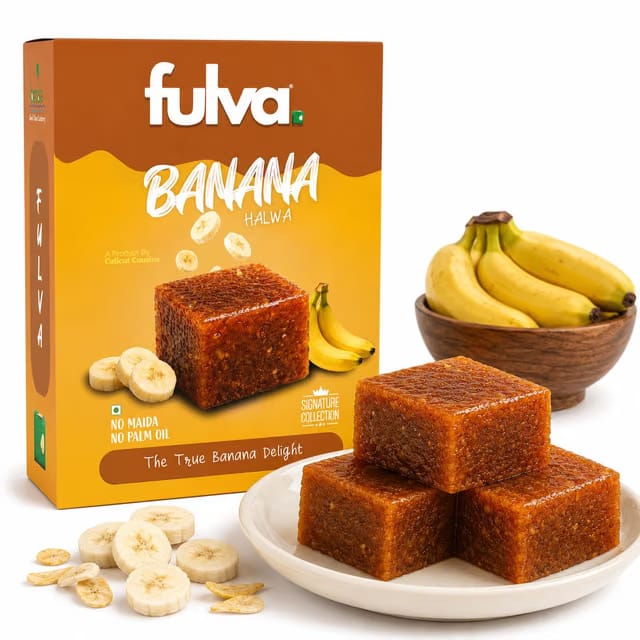 Fulva Banana Halwa 200g, Authentic Kozhikode Traditional Kerala Sweet, Premium Indian Sweets with Classic Banana Flavor