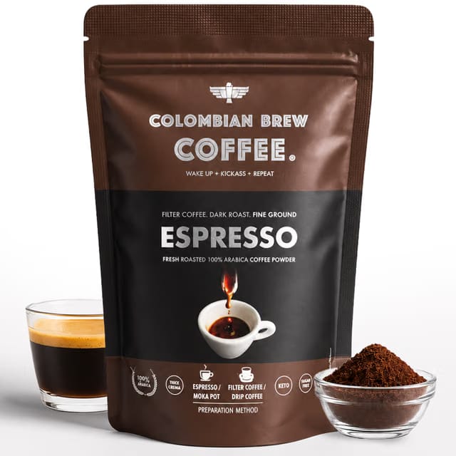 Colombian Brew Espresso Filter Coffee Powder