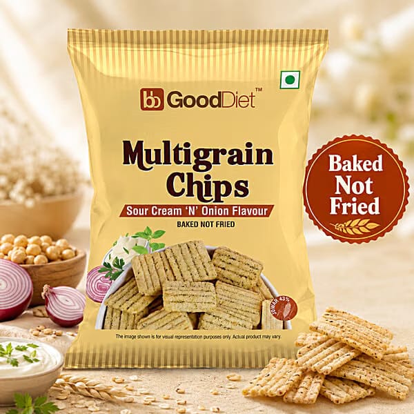 bb Gooddiet Multigrain Chips - Sour Cream 'N' Onion