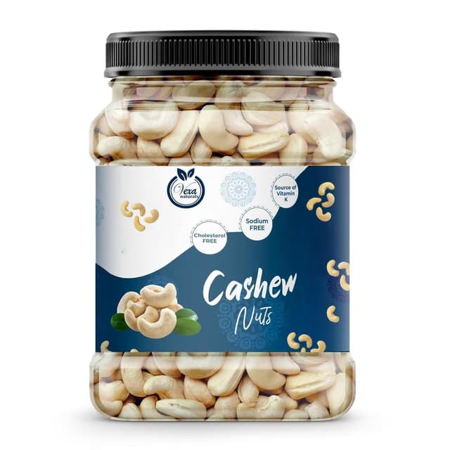 VEXA NATURALS Pure Cashews Whole, Kaju, Nutritious & Delicious, Premium Kaju nuts, Rich in Protein