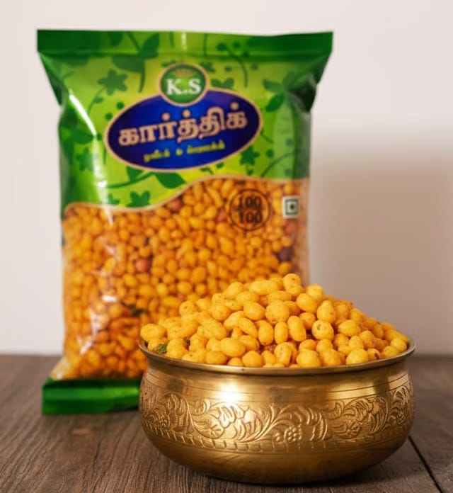 K.S Kovilpatti Special Spicy Boondi - Kara Bhoondhi - Pack of 3 x