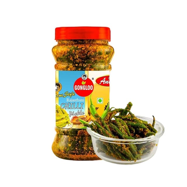 Gongloo Rajasthani Green Chilli Pickle