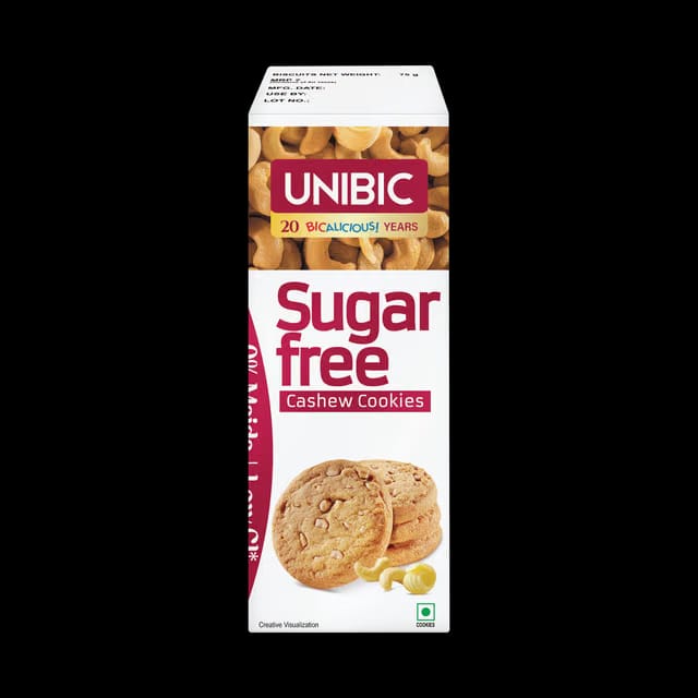 Unibic Cashew Cookies Sugar Free - No Maida