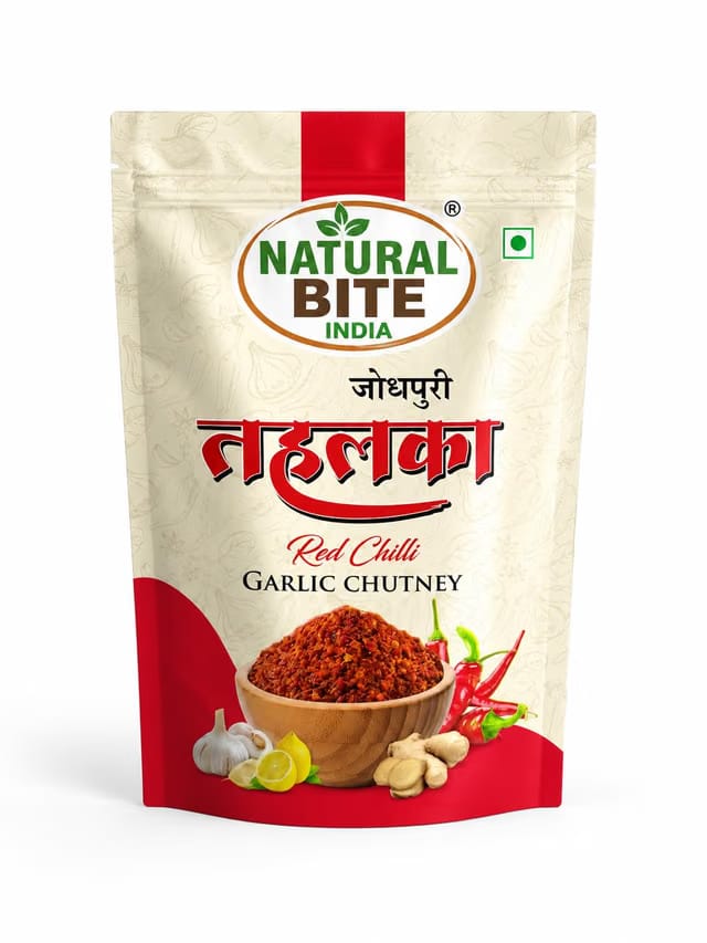 Natural Bite India Jodhpuri Tahalka Red Chilli Garlic Chutney