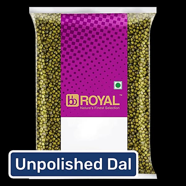 bb Royal Green Moong Dal, Whole - Desi Unpolished