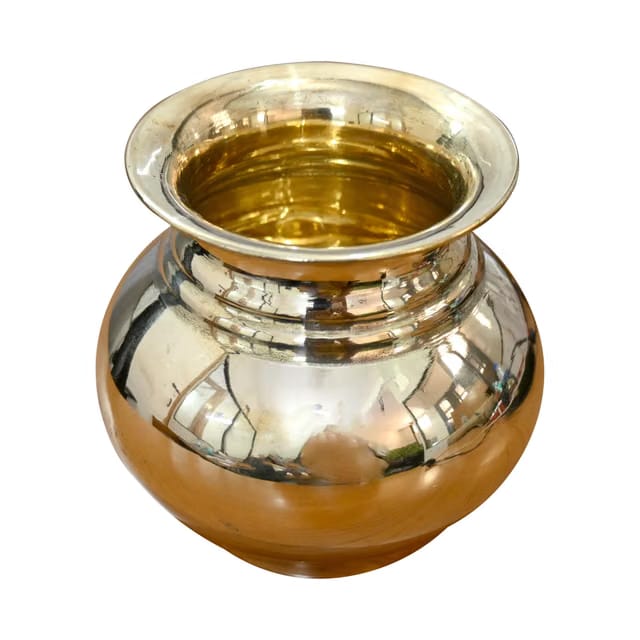 100% Pure Brass Lota for Puja & Temple Use