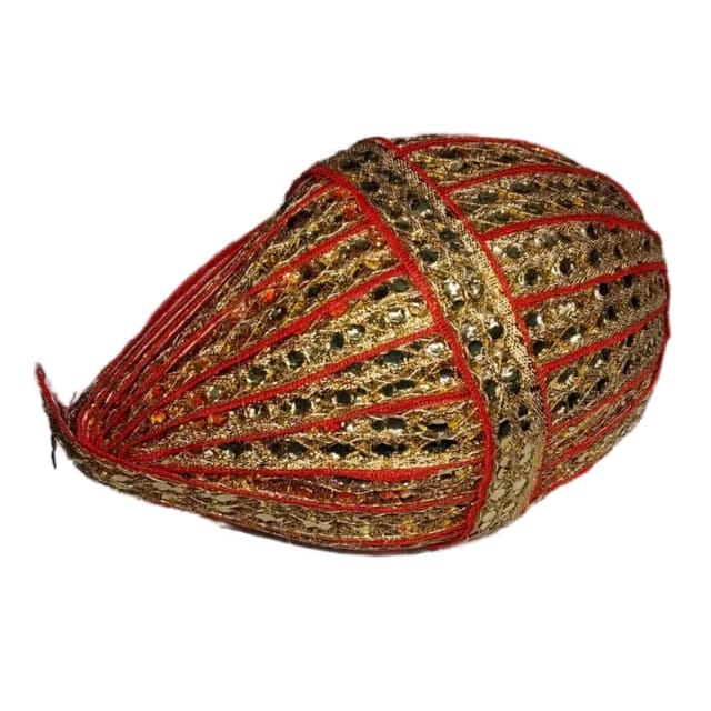 JAGMOOLYA PRODUCTS Decorated Shagun Nariyal for Puja – Traditional Wedding & Festival Coconut with Decorative Cloth