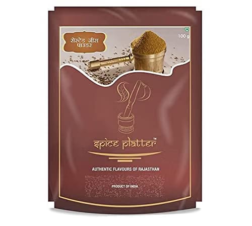 Spice Platter Bhuna Jeera Powder 400g, Roasted (Zeera) Cumin, Roasted Jira - Coarse Ground Pure Cumin