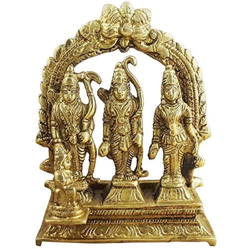 Antique Brass Lord Ram Darbar Idol