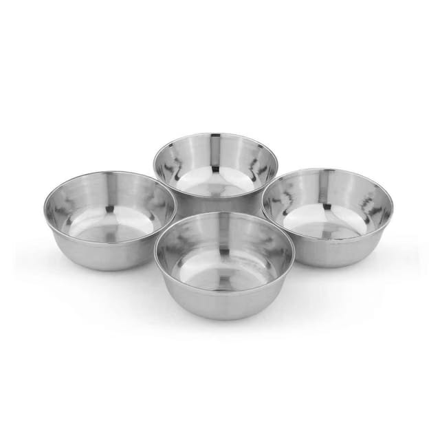 Steel Mukta Vati / Bowl 5.5 Inch - (4pc)