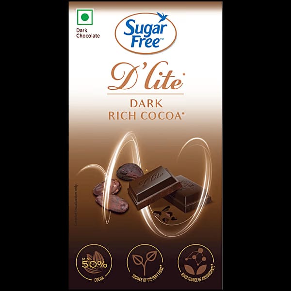 Sugar Free D'lite Rich Cocoa Dark Chocolate Bar