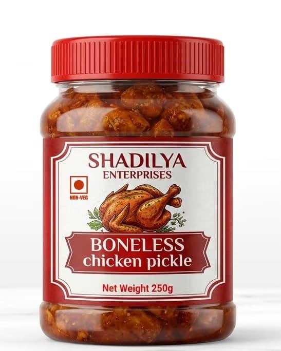 Boneless Chicken Pickle, Spicy Homemade, Non-Veg