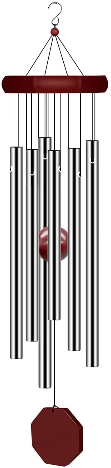 Memorial Wind Chimes Outdoor Large Deep Tone, Wind Chime Outdoor Sympathy Wind-Chime Personalized with 6 Tuned Tubes