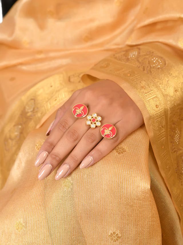 Pashmina Afreen Two Finger Ring