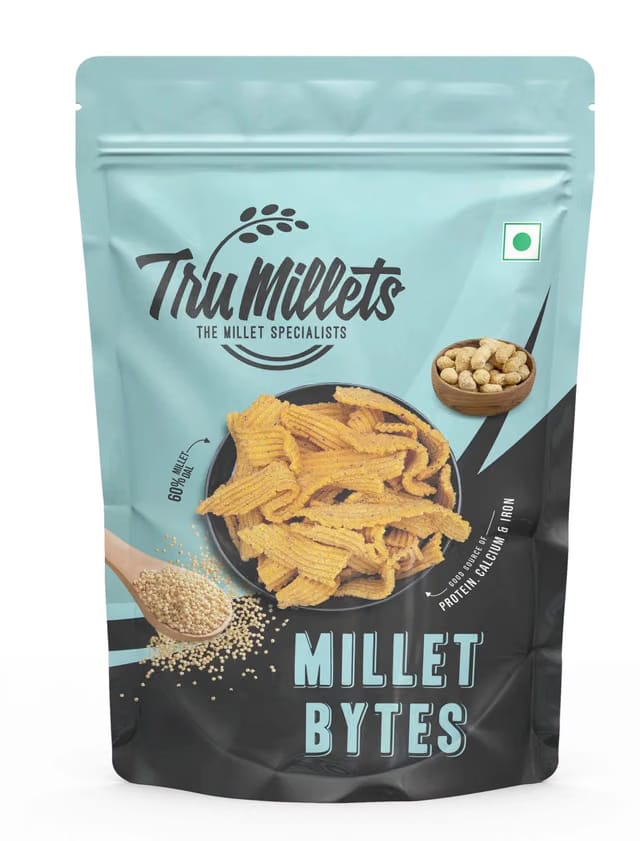 Trumillets 125 Gm,Kodo Millet Bytes/Ribbon Pakoda Snacks,Made Of A nutrient-dense Grain
