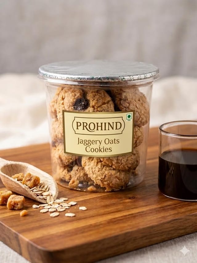 PROHIND Jaggery Oats Cookies Biscuits Nankhatai Veg