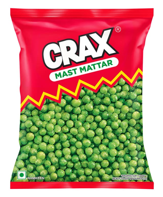 Crax Mast Mattar Namkeen Net Wt. 160g/171g (Weight may vary)