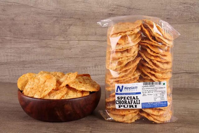 Neelam Foodland Special Chorafali Puri, Traditional Indian Snack