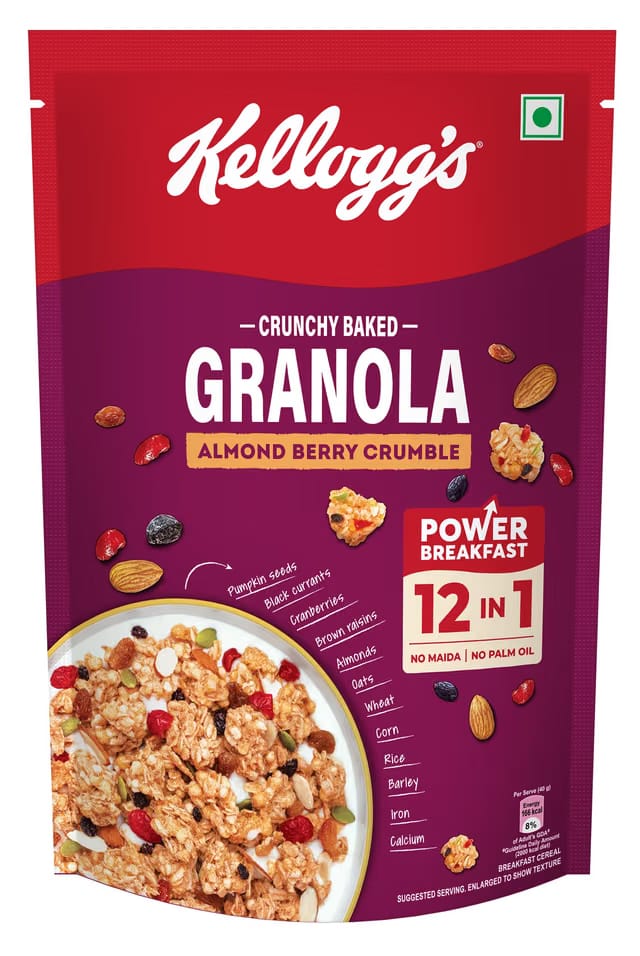 Kellogg’s Crunchy Almond Berry Crumble Granola