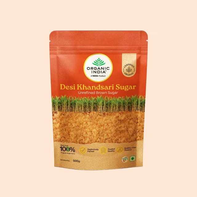 A Tata Product - Organic India Desi Khandsari Sugar (Unrefined Brown Sugar)
