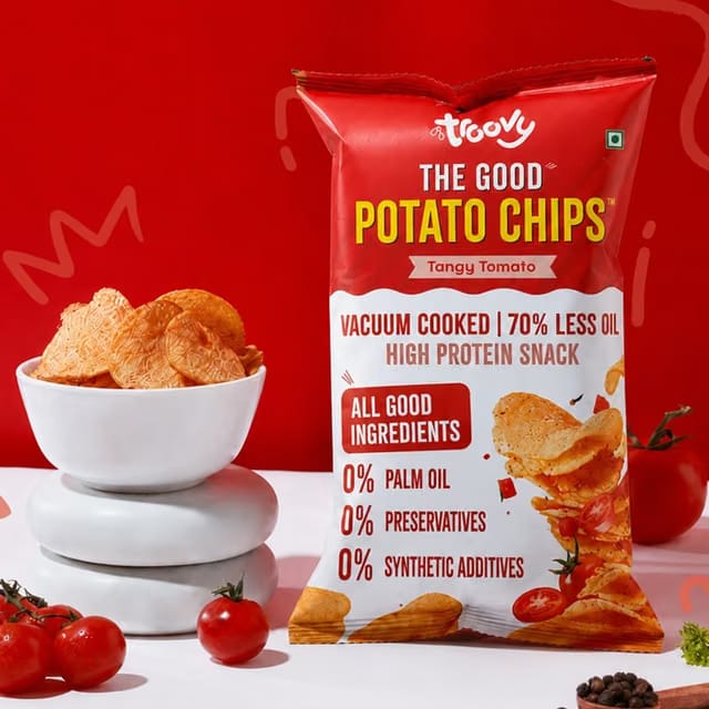 Troovy High Protein Potato Chips - Tangy Tomato