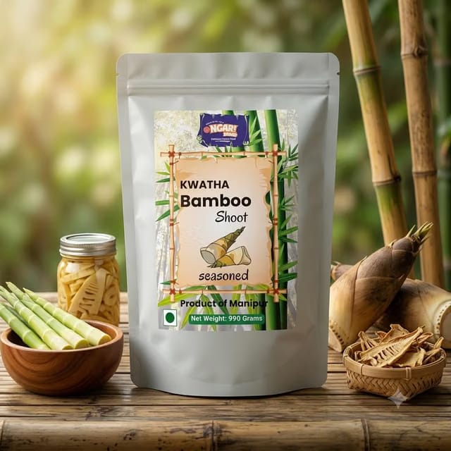 Bamboo Shoot/Kwatha Areeba Soibum/Fermented Bamboo Shoot .