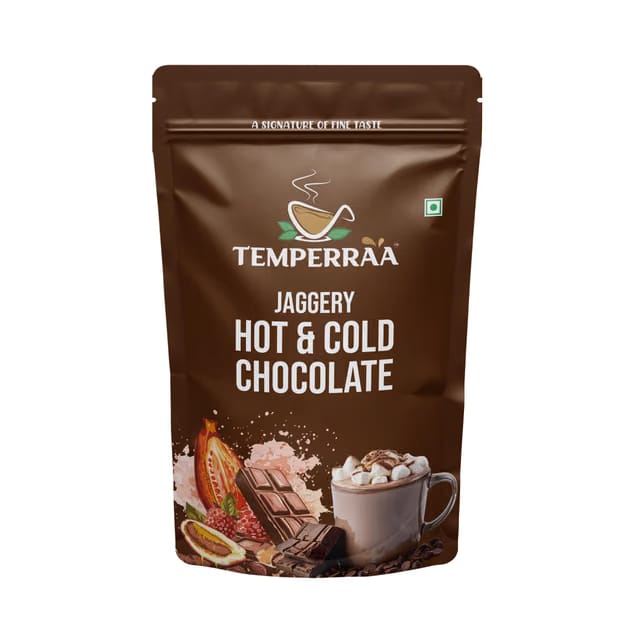 TEMPERRAA Instant Jaggery Hot & Cold Chocolate Premix