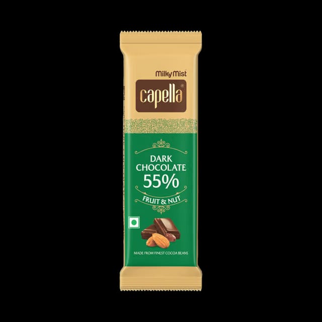 Milky Mist Dark Chocolate 55% Fruit And Nut