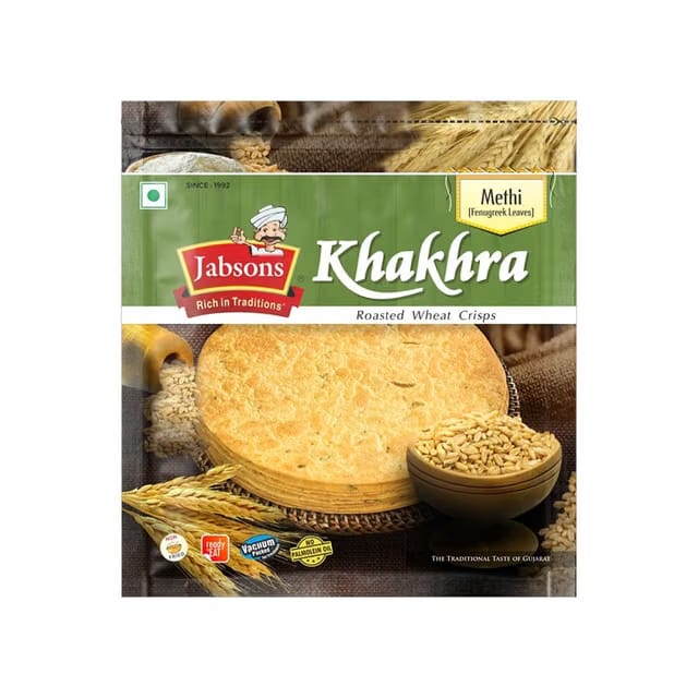 Jabsons Roasted Wheat Khakhra (Methi)