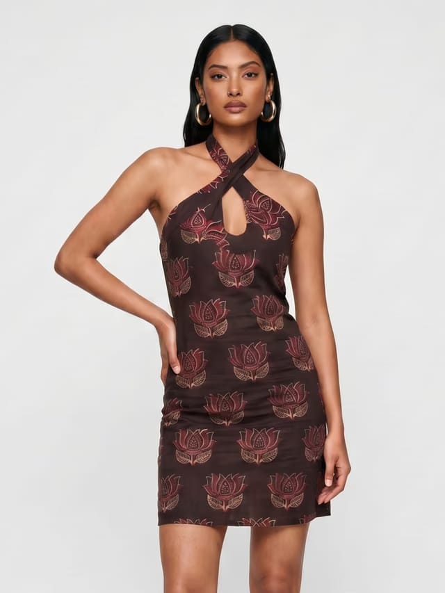 Veena Halterneck Dress