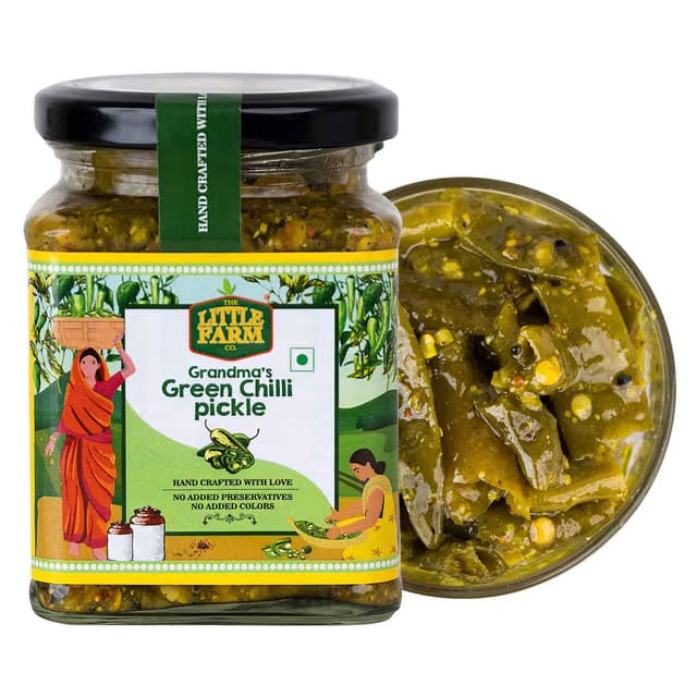 The Little Farm Co. Green Chilli Pickle Achaar