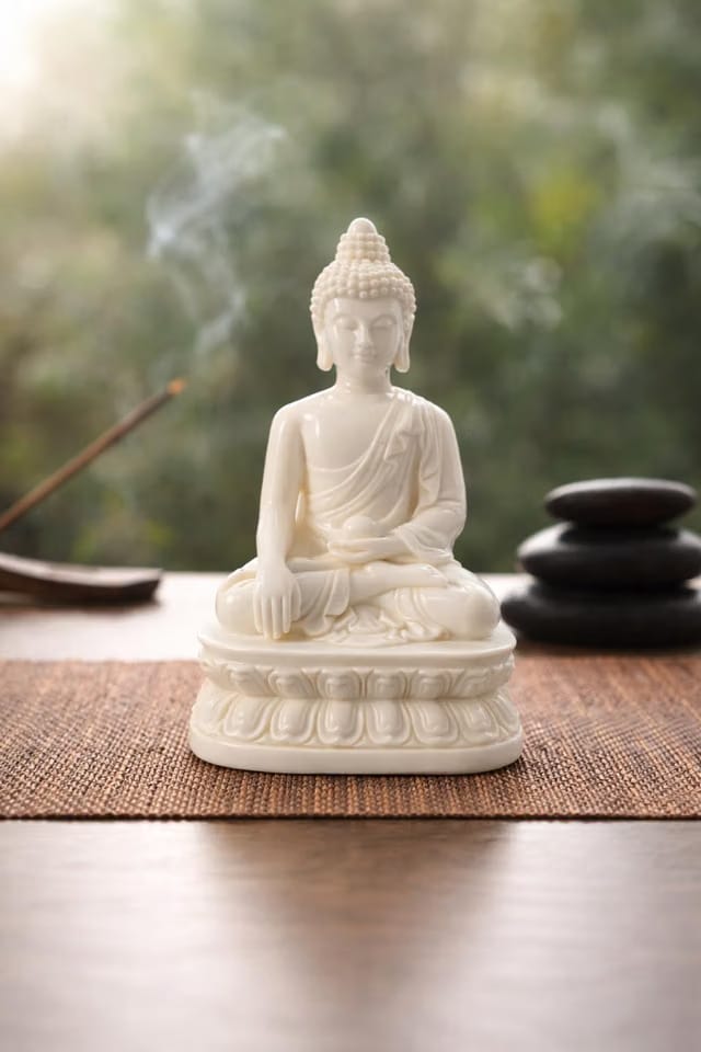 Peaceful Meditating Buddha Idol for Home Décor