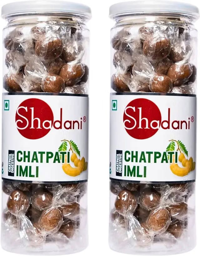 Shadani Chatpati Imli Candy Tamarind Digestive Balls Jar Tangy Tamarind & Spicy Candy
