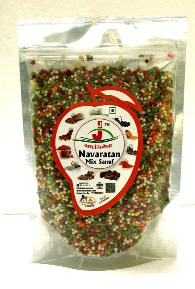 Jai Jinendra Colorful Mix Saunf 400 gm Traditional Mouth Freshener Mukhwas Mix Mukhwas saunf