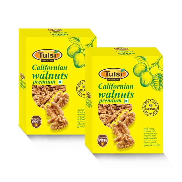 Tulsi California Walnut Kernels Premium 400g (200g x 2