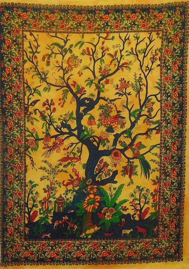 Tapestry Tree of Life Boho Hippie Psychedelic Gypsy Mandala Beach Throw Blanket Mat Bedspread Living Room Decoration